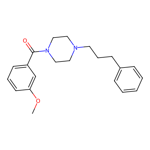 1-(3-Methoxybenzoyl)-4-(3-phenylpropyl)piperazine structure