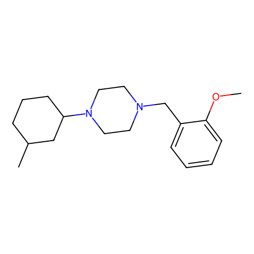 1-(2-Methoxybenzyl)-4-(3-methylcyclohexyl)piperazine structure