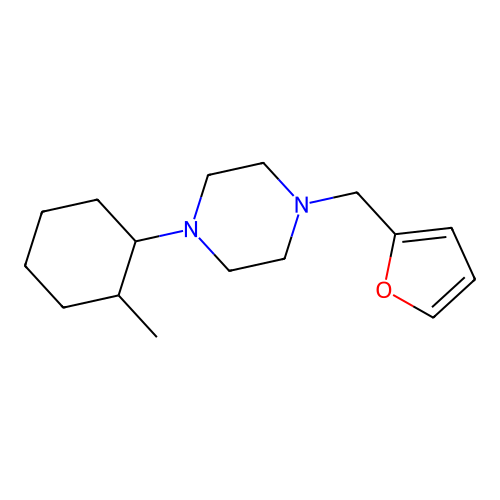 1-(Furan-2-ylmethyl)-4-(2-methylcyclohexyl)piperazine structure