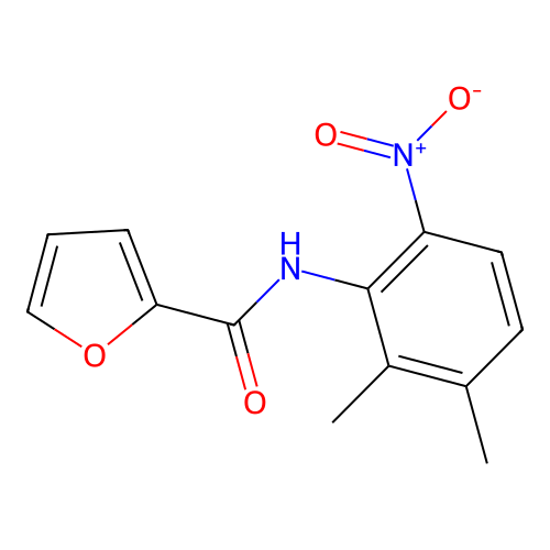 N-(2,3-dimethyl-6-nitrophenyl)-2-furylcarboxamide structure