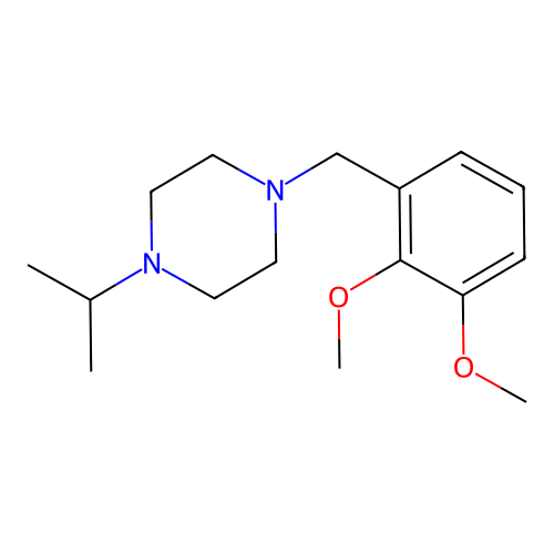 1-(2,3-Dimethoxybenzyl)-4-(propan-2-yl)piperazine structure