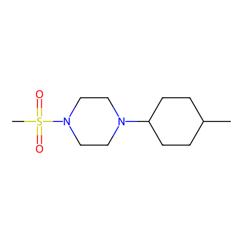 1-(4-Methylcyclohexyl)-4-(methylsulfonyl)piperazine structure