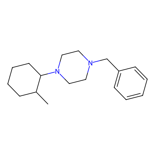1-Benzyl-4-(2-methylcyclohexyl)piperazine structure