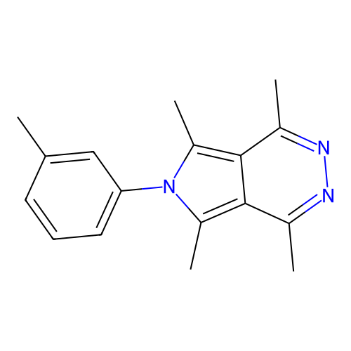 1,4,5,7-tetramethyl-6-(3-methylphenyl)-6H-pyrrolo[3,4-d]pyridazine structure