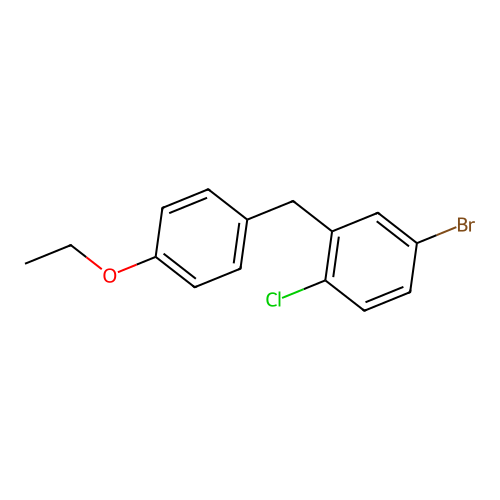 4-Bromo-1-chloro-2-(4-ethoxy-benzyl)-benzene structure