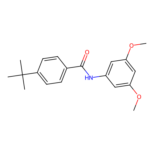 4-tert-butyl-N-(3,5-dimethoxyphenyl)benzamide structure