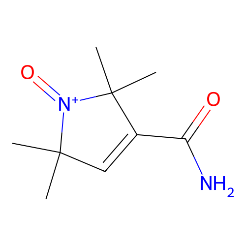1H-Pyrrolium, 3-(aminocarbonyl)-2,5-dihydro-2,2,5,5-tetramethyl-1-oxo- structure