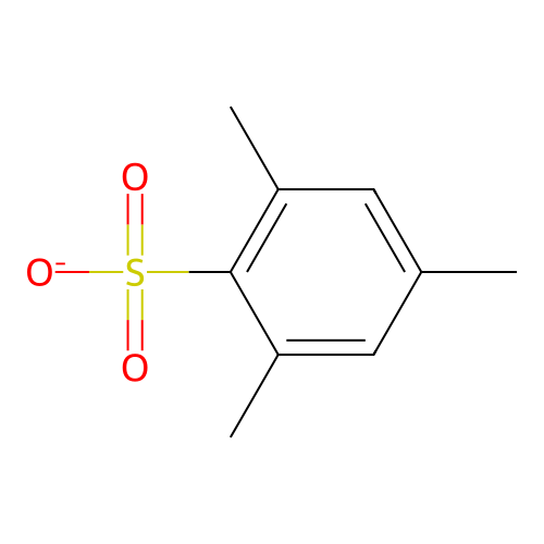 2,4,6-Trimethylbenzene-1-sulfonate structure