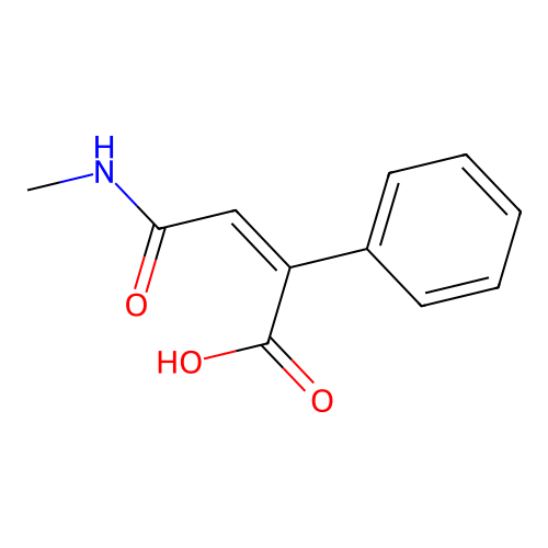 3-(Methylcarbamoyl)-2-phenylprop-2-enoic acid structure