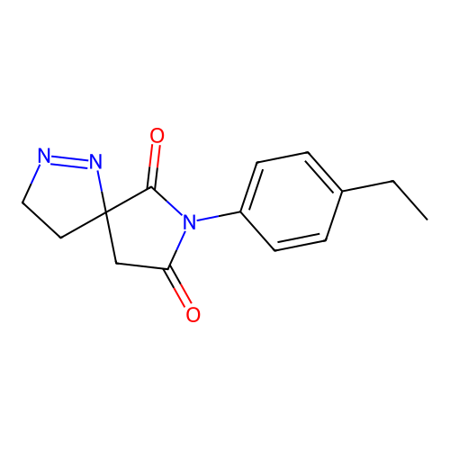 7-(4-Ethylphenyl)-1,2,7-triazaspiro[4.4]non-1-ene-6,8-dione structure