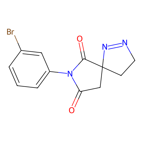 7-(3-Bromophenyl)-1,2,7-triazaspiro[4.4]non-1-ene-6,8-dione structure