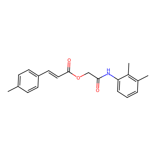 [2-(2,3-Dimethylanilino)-2-oxoethyl] 3-(4-methylphenyl)prop-2-enoate structure