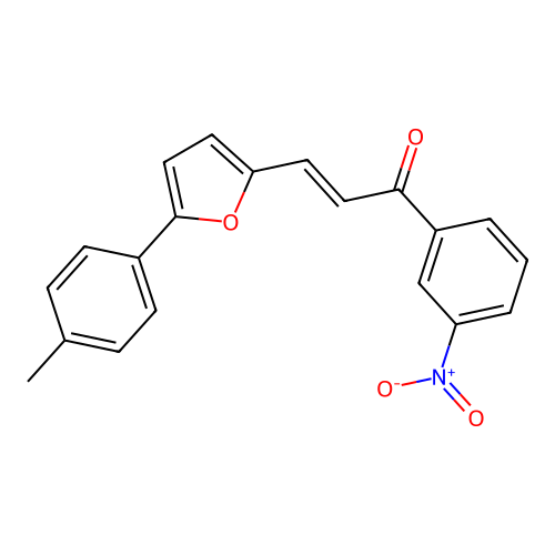 3-[5-(4-Methylphenyl)furan-2-yl]-1-(3-nitrophenyl)prop-2-en-1-one structure