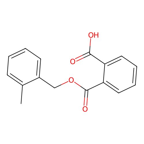 Phthalic acid, mono(o-methylbenzyl) ester structure