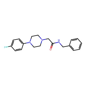 N-benzyl-2-[4-(4-fluorophenyl)piperazin-1-yl]acetamide structure