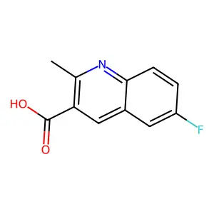 6-Fluoro-2-methylquinoline-3-carboxylic acid structure