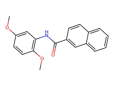 N-(2,5-dimethoxyphenyl)naphthalene-2-carboxamide structure