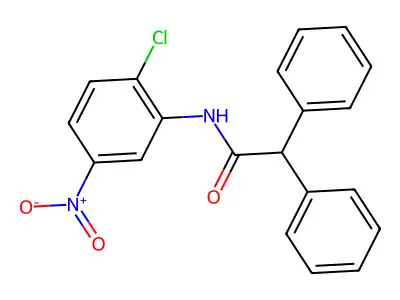 N-(2-chloro-5-nitrophenyl)-2,2-diphenylacetamide structure