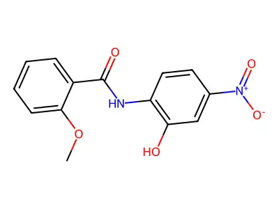 N-(2-hydroxy-4-nitrophenyl)-2-methoxybenzamide structure