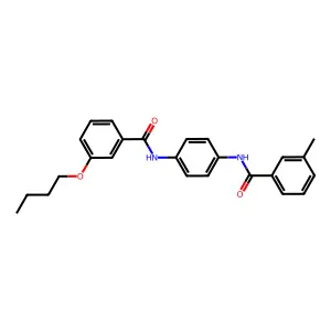 N-[4-[(3-butoxybenzoyl)amino]phenyl]-3-methylbenzamide structure