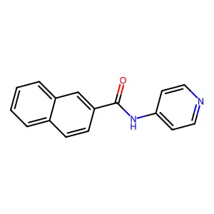 N-pyridin-4-ylnaphthalene-2-carboxamide structure