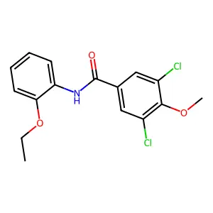 3,5-dichloro-N-(2-ethoxyphenyl)-4-methoxybenzamide structure