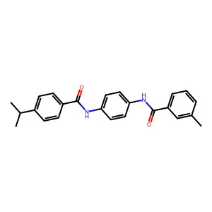 3-methyl-N-[4-[(4-propan-2-ylbenzoyl)amino]phenyl]benzamide structure
