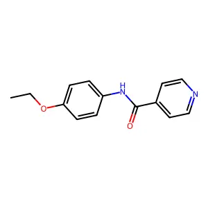 N-(4-ethoxyphenyl)isonicotinamide structure