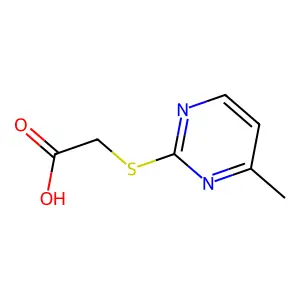 ((4-Methylpyrimidin-2-yl)thio)acetic acid structure