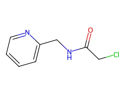 2-chloro-N-(pyridin-2-ylmethyl)acetamide structure