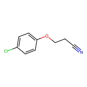 3-(对氯苯氧基)丙腈 structure
