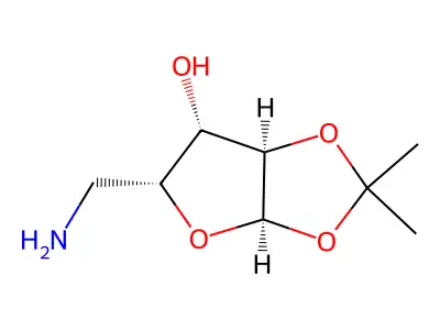 5-(Aminomethyl)-2,2-dimethyl-3a,5,6,6a-tetrahydrofuro[2,3-d][1,3]dioxol-6-ol structure