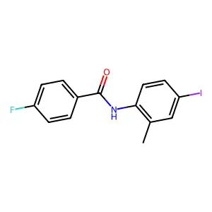 4-氟-N-(4-碘-2-甲基苯基)苯甲酰胺 structure