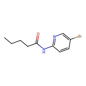 N-(5-bromo-2-pyridinyl)pentanamide structure