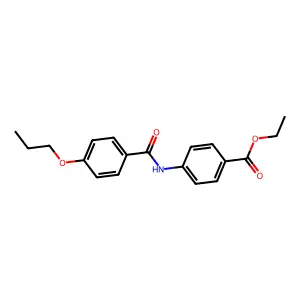 Ethyl 4-(4-propoxybenzamido)benzoate structure