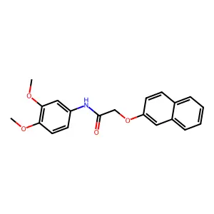 N-(3,4-dimethoxyphenyl)-2-(2-naphthyloxy)acetamide structure