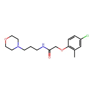 2-(4-chloro-2-methylphenoxy)-N-(3-morpholin-4-ylpropyl)acetamide structure