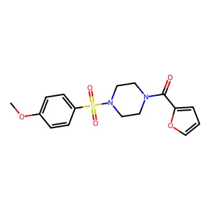 Furan-2-yl-[4-(4-methoxyphenyl)sulfonylpiperazin-1-yl]methanone structure