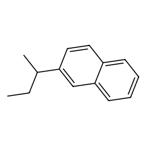 Naphthalene, 2-(1-methylpropyl) structure