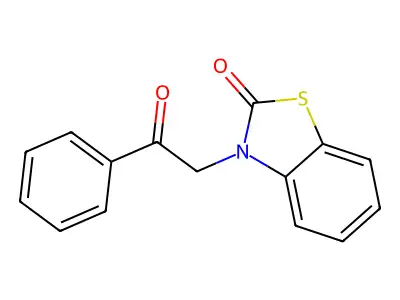 3-(2-Oxo-2-phenylethyl)-1,3-benzothiazol-2(3H)-one structure