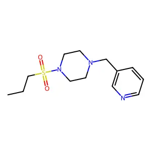 1-Propylsulfonyl-4-(pyridin-3-ylmethyl)piperazine structure