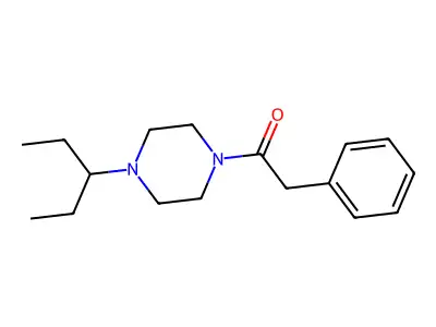1-(4-Pentan-3-ylpiperazin-1-yl)-2-phenylethanone structure