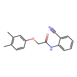 N-(2-cyanophenyl)-2-(3,4-dimethylphenoxy)acetamide structure