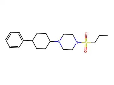 1-(4-Phenylcyclohexyl)-4-propylsulfonylpiperazine structure