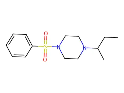 1-(Butan-2-yl)-4-(phenylsulfonyl)piperazine structure