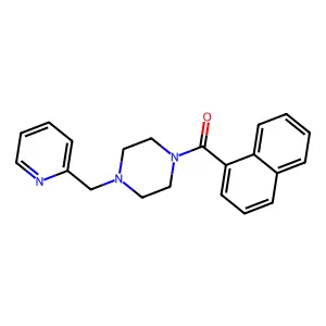 Naphthalen-1-yl-[4-(pyridin-2-ylmethyl)piperazin-1-yl]methanone structure