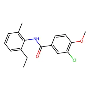 3-Chloro-N-(2-ethyl-6-methylphenyl)-4-methoxybenzamide structure