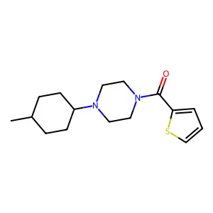 [4-(4-Methylcyclohexyl)piperazin-1-yl]-thiophen-2-ylmethanone structure