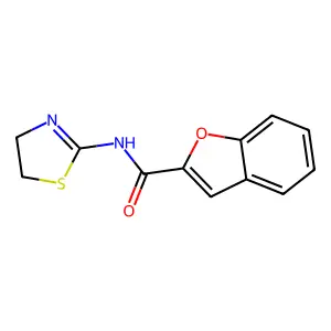 N-(4,5-dihydro-1,3-thiazol-2-yl)-1-benzofuran-2-carboxamide structure