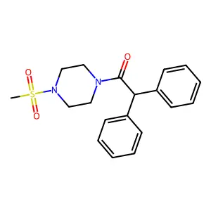 1-(4-Methylsulfonylpiperazin-1-yl)-2,2-diphenylethanone structure